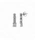 STERLING SILVER EARRINGS WITH ZIRCONIA STONES - SALVATORE - 112A0219