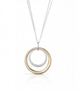 Collar en plata de Ley 925 rodiado y chapado oro rosa con circonitas - MEDITERRANEO - H71RZBC01