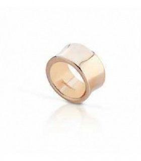 Anillo en plata de Ley 925 chapado oro rosa - Ancho 12mm - Colección Electroformato - MEDITERRANEO - H10RLA01
