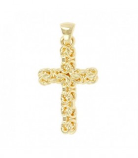 COLGANTE CRUZ  ELECTROFORMA, ORO AMARILLO 14K - SOAVE ORO - WSRE00040Y