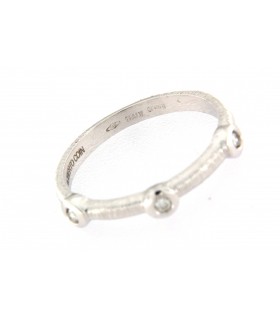 ANILLO DE ORO BLANCO CON DIAMANTES - ROBERTO COIN - 0335952