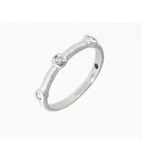 ANILLO DE ORO BLANCO CON DIAMANTES - ROBERTO COIN - 0335952