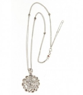 COLLAR DE ORO BLANCO Y DIAMANTES - ROBERTO COIN - 042434
