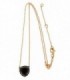 ROSE GOLD NECKLACE WITH DIAMONDS AND ONYX - CARBERONIA - 0379922