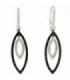 PENDIENTES DE ORO BLANCO CON DIAMANTES BLANCOS Y NEGROS - 2089420