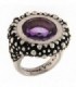 925 STERLING SILVER RING WITH AMETHYST - PIANEGONDA - AAVE0758