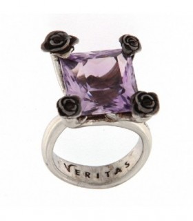 925 STERLING SILVER RING WITH AMETHYST - PIANEGONDA - AAVE0739AM116
