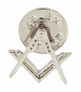 PIN ESCUADRA-COMPÁS EN PLATA DE LEY - PIN.3MS2