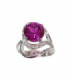 750 White Gold Ring with Alexandrite & Diamonds - Chantaline - PTA67BP1