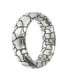 STERLING SILVER RING - ENGRAVED WEDDING BAND - ALBERT M. - WSOX00082