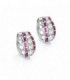 SILVER EARRINGS & SYNTHETIC DIAMONDS SIGNITY - Le Monde du Bijou - OZ9628