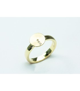 PENDIENTES PLATA CHAPADO ORO CON CIRCONITAS - YVETTE RIES - 6 9 13 42382 001