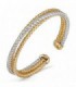 PULSERA RIGIDA PLATA BICOLOR - FIFTH SEASON by ROBERTO COIN - SR555BA2487