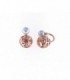 SILVER ROSE GOLD PLATED EARRINGS, AND PEARL - FIFTH SEASON BY ROBERTO COIN - SRV777EA0939