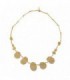 NECKLACE SILVER, YELLOW GOLD PLATED - SALVATORE - 259C0006