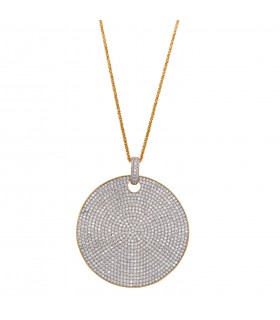 EARRINGS, SILVER GOLD PLATED AND ZIRCONS - SALVATORE - 249A0011