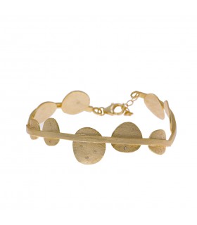 NECKLACE SILVER, YELLOW GOLD PLATED - SALVATORE - 259C0006