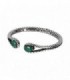 PULSERA PLATA CON AGATA VERDE - ALBERT M. - WSOX00179.GRN