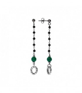 PENDIENTES PLATA CON PIEDRAS SEMIPRECIOSAS - ALBERT M. - WSOX00188.GR