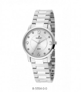WOMAN WATCH STEEL, WHITE DIAL, ZIRCONS, CHIC - NOWLEY - 8-5554-0-0