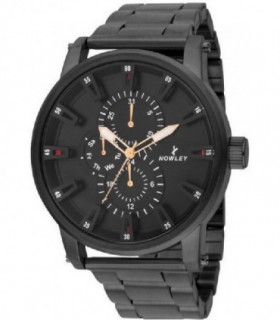 RELOJ HOMBRE, ANALÓGICO, MULTIFUNCIÓN. ACERO NEGRO, HOT - NOWLEY - 8-5920-0-0