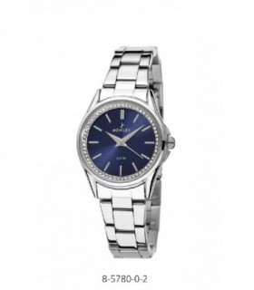 WOMAN WATCH STEEL, BLUE DIAL, ZIRCONS, CHIC - NOWLEY - 8-5780-0-2