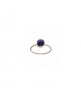 EARRINGS SILVER GOLD PLATED and STONE - SALVATORE - 247A0051